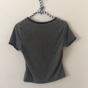 striped cropped tshirt